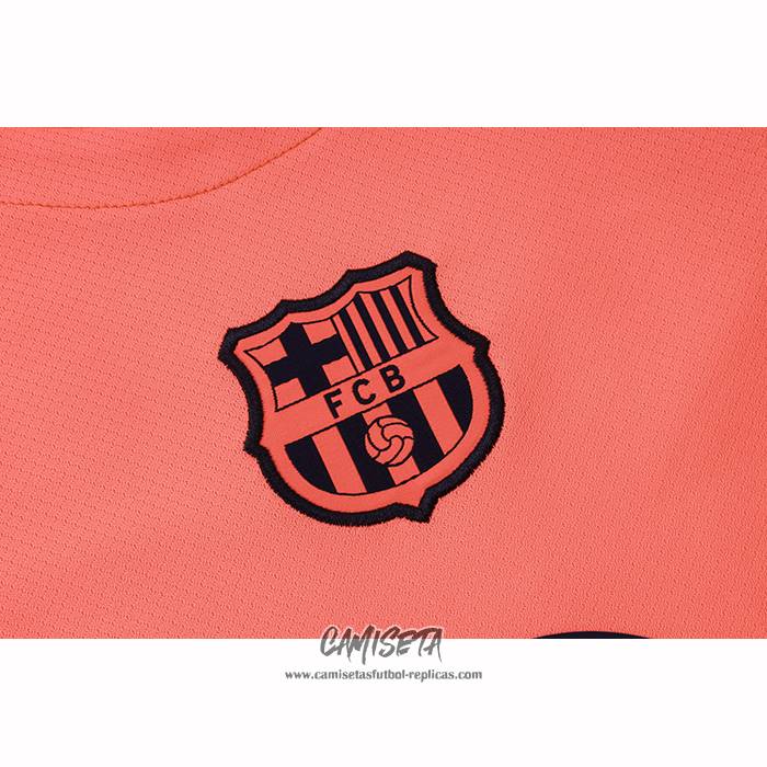 Chandal del Barcelona 2025-2026 Manga Corta Naranja - Pantalon Corto